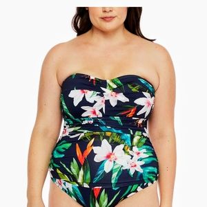 Tropical.print swimsuit     NWT